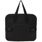 Collapsible Trunk Organizer with 3 Compartments, Recycled Transfer - Black - Front Closed