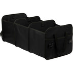 Collapsible Trunk Organizer with 3 Compartments, Recycled Transfer - Black - Right Angle 3