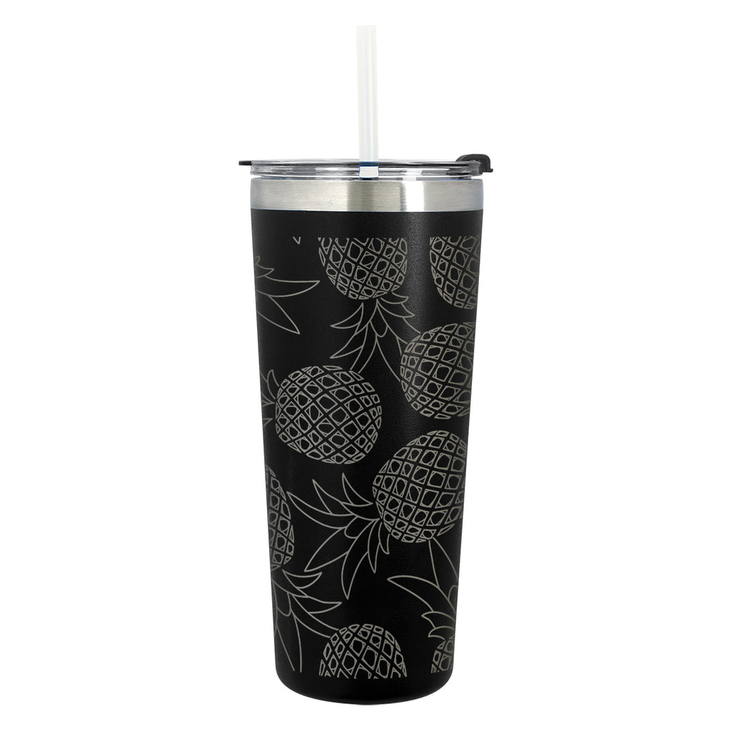 Colma Basics Tumbler, Laser Engraved, 24 oz - Black - Laser Engraving