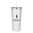 Colma Tumbler, 24 oz - White - Silk Screen