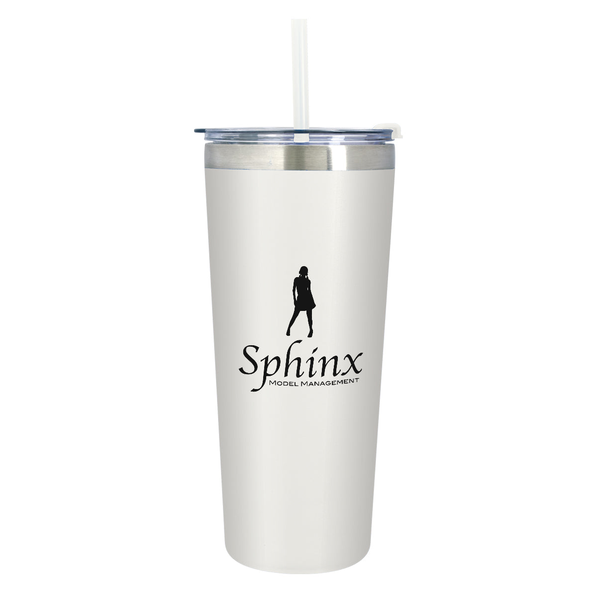 Colma Tumbler, 24 oz - White - Silk Screen