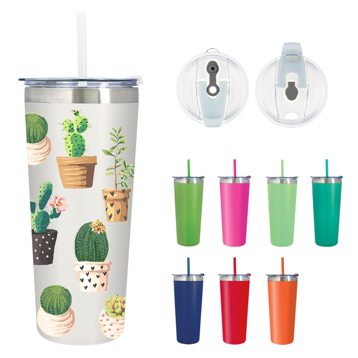 Colma Tumbler in Full Color, 24 oz - Black