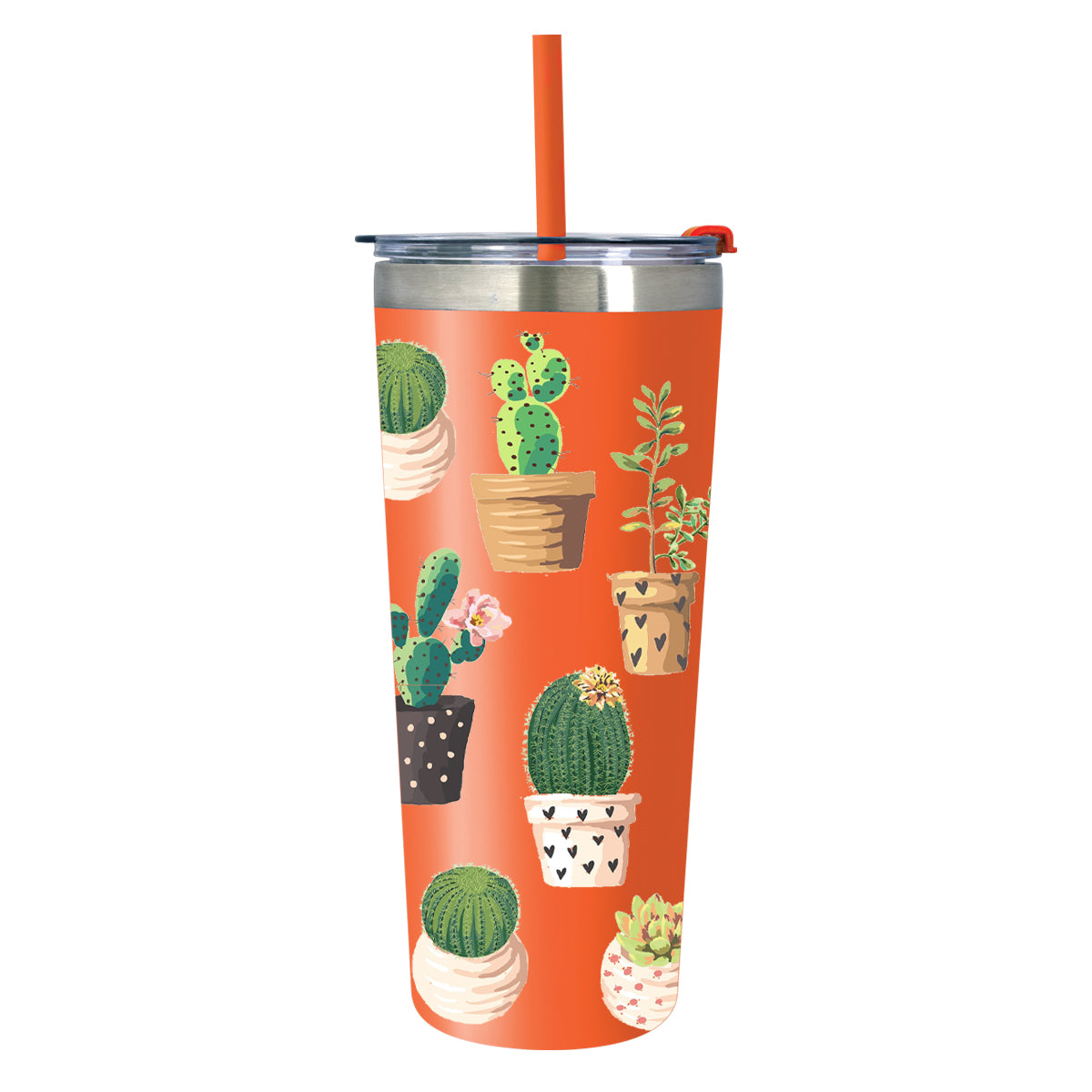 Colma Tumbler in Full Color, 24 oz - Orange - Megabrite