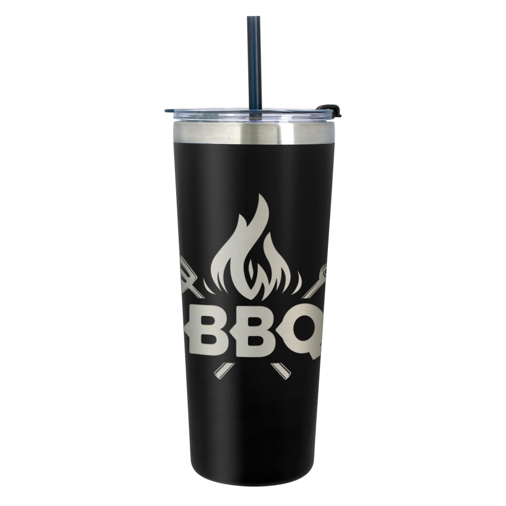 Colma Tumbler, Laser Engraved, 24 oz - Black - Laser Engraving