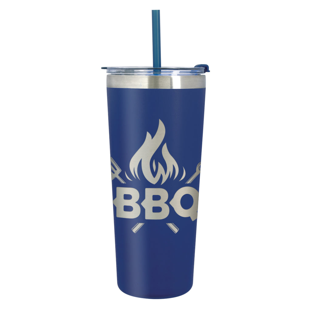 Colma Tumbler, Laser Engraved, 24 oz - Blue - Laser