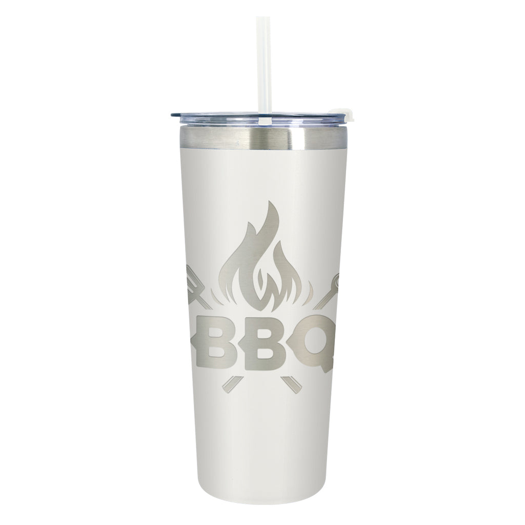 Colma Tumbler, Laser Engraved, 24 oz - White - Laser