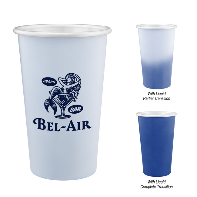 Color Changing Recycled Aluminum Cup, 15 oz