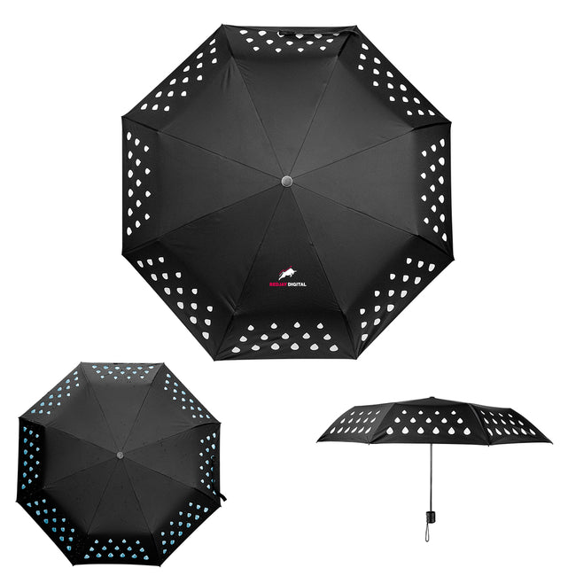 Color Changing Umbrella with Recycled Canopy, 42 Inch Arc