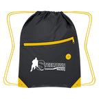 Color Pop Drawstring Bag, Recycled - Yellow - Silk Screen