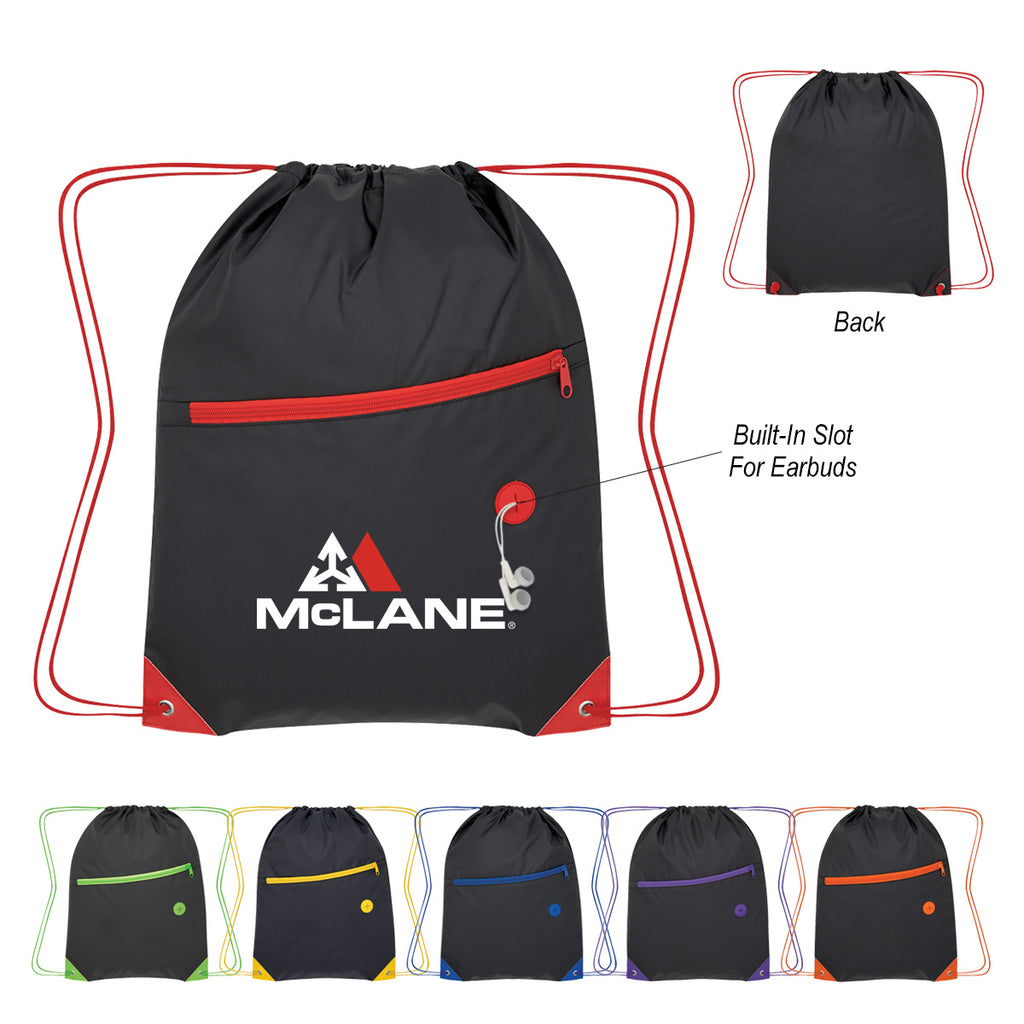 Color Pop Drawstring Bag, Recycled