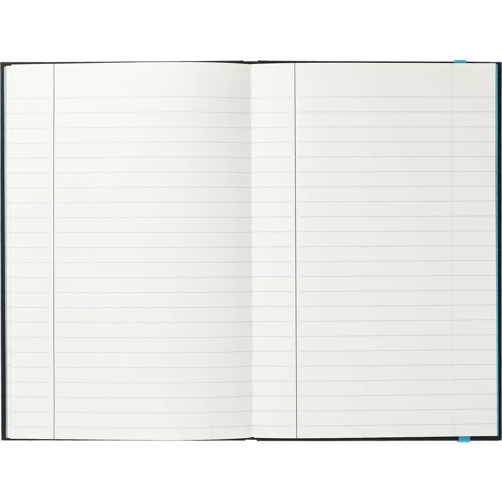 Color Pop Journal with Bright Page Edges, 5.5 x 8.5 Inches Debossing - Blue - Front 2