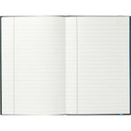 Color Pop Journal with Bright Page Edges, 5.5 x 8.5 Inches Debossing - Blue - Front 2