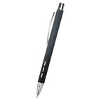 Color Story Pen in Recycled Aluminum - Charcoal with Black - Laser Engraving