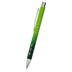 Color Story Pen in Recycled Aluminum - Lime Green With Green - Silk Screen