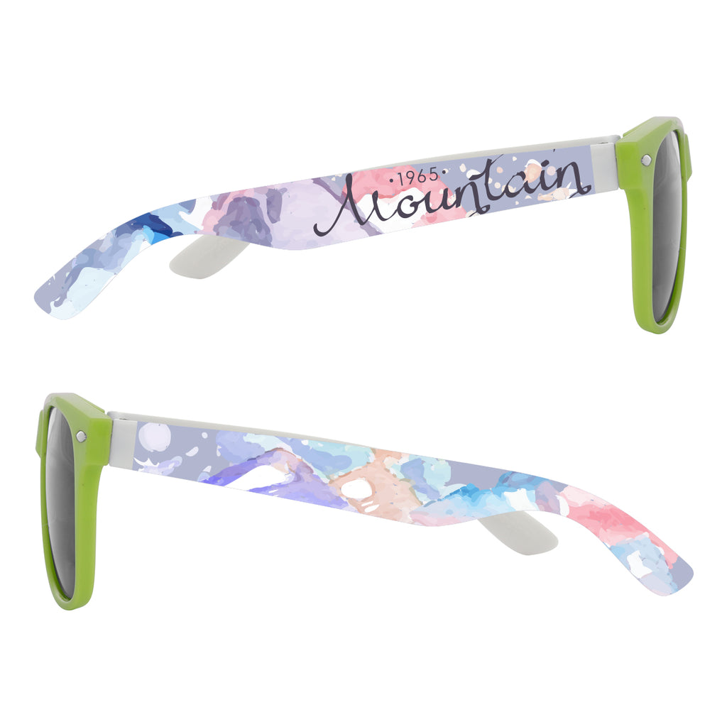Colorblock Malibu Sunglasses in Full Color - Megabrite