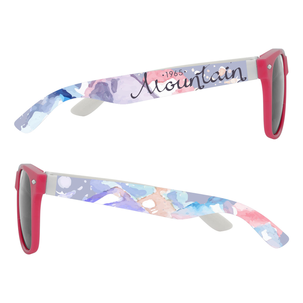 Colorblock Malibu Sunglasses in Full Color - Megabrite