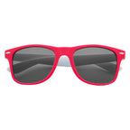 Colorblock Malibu Sunglasses in Full Color - PNKWHT_Front