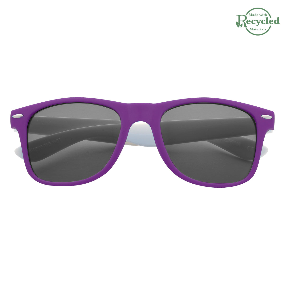 Colorblock Malibu Sunglasses in Full Color - PURWHT_Front