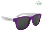 Colorblock Malibu Sunglasses in Full Color - Silk Screen