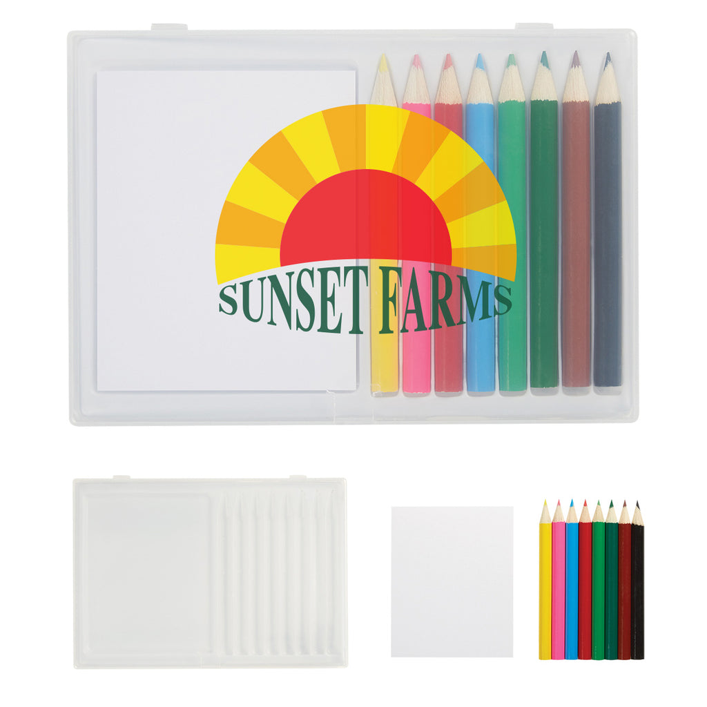 Colored Pencil Art Set in a Case, 8 Piece