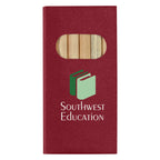 Colored Pencil Set, 6 Piece - Red - Full Color