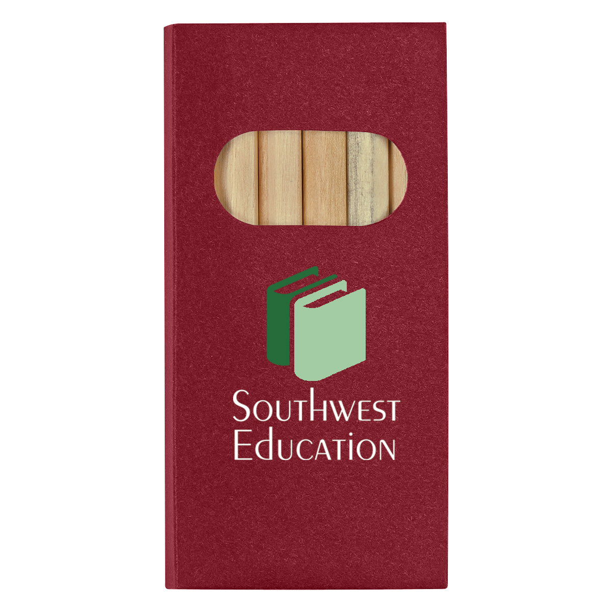 Colored Pencil Set, 6 Piece - Red - Full Color