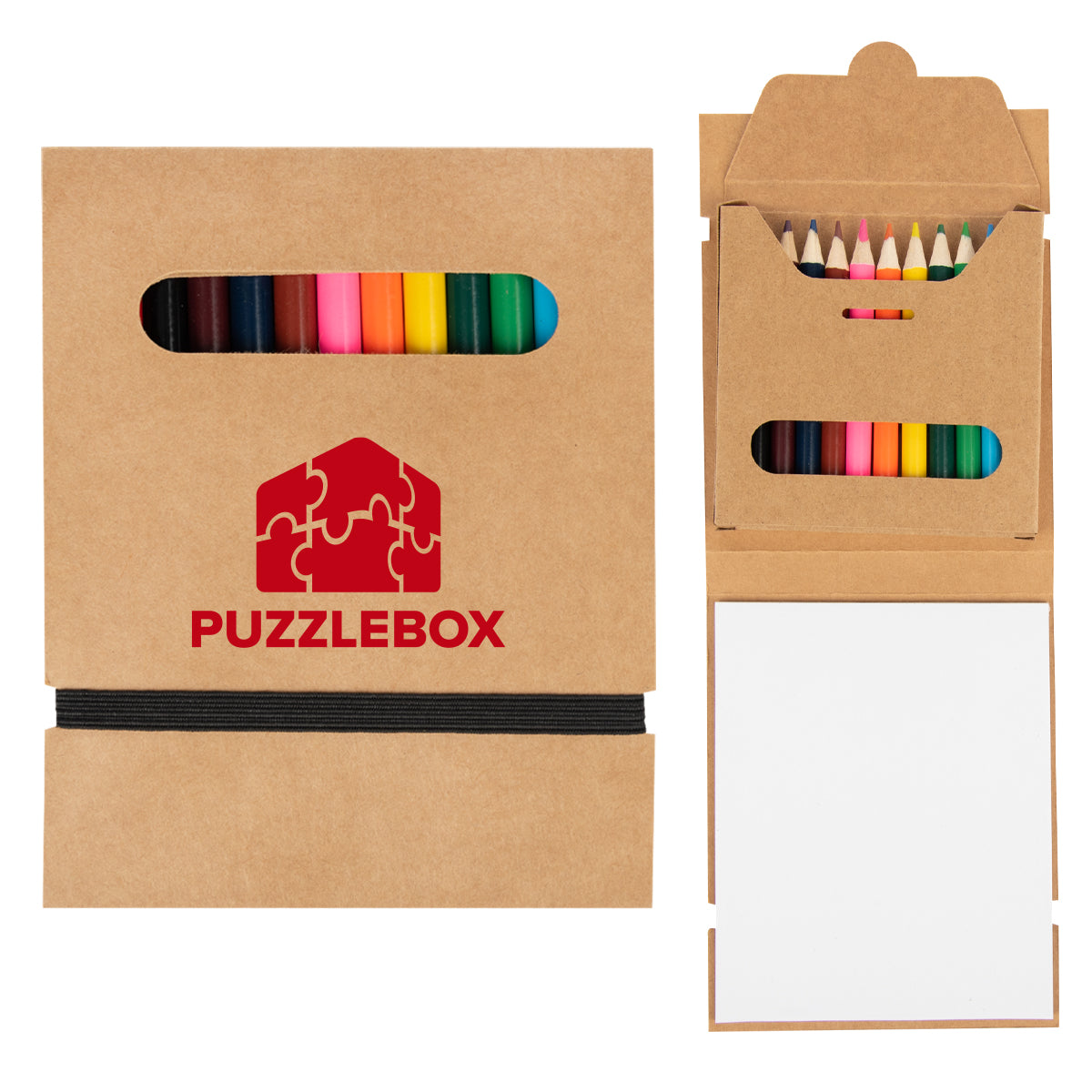 Colored Pencil Set with Paper, 12 Piece - Natural - Silk Screen