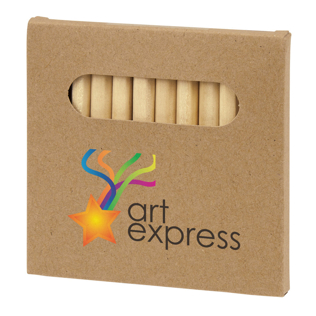 Colored Pencils in a Set of 12 - Natural Paper Box - Full Color
