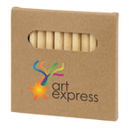 Colored Pencils in a Set of 12 - Natural Paper Box - Full Color