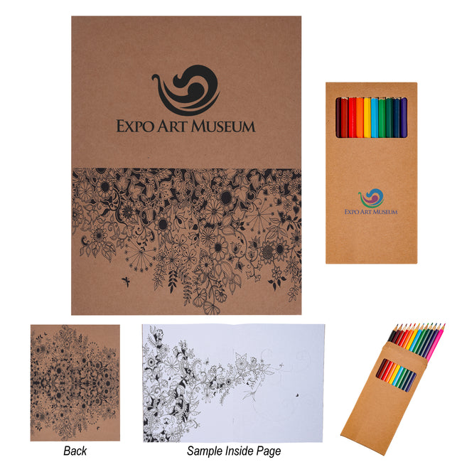 Coloring Book for Adults with Colored Pencils