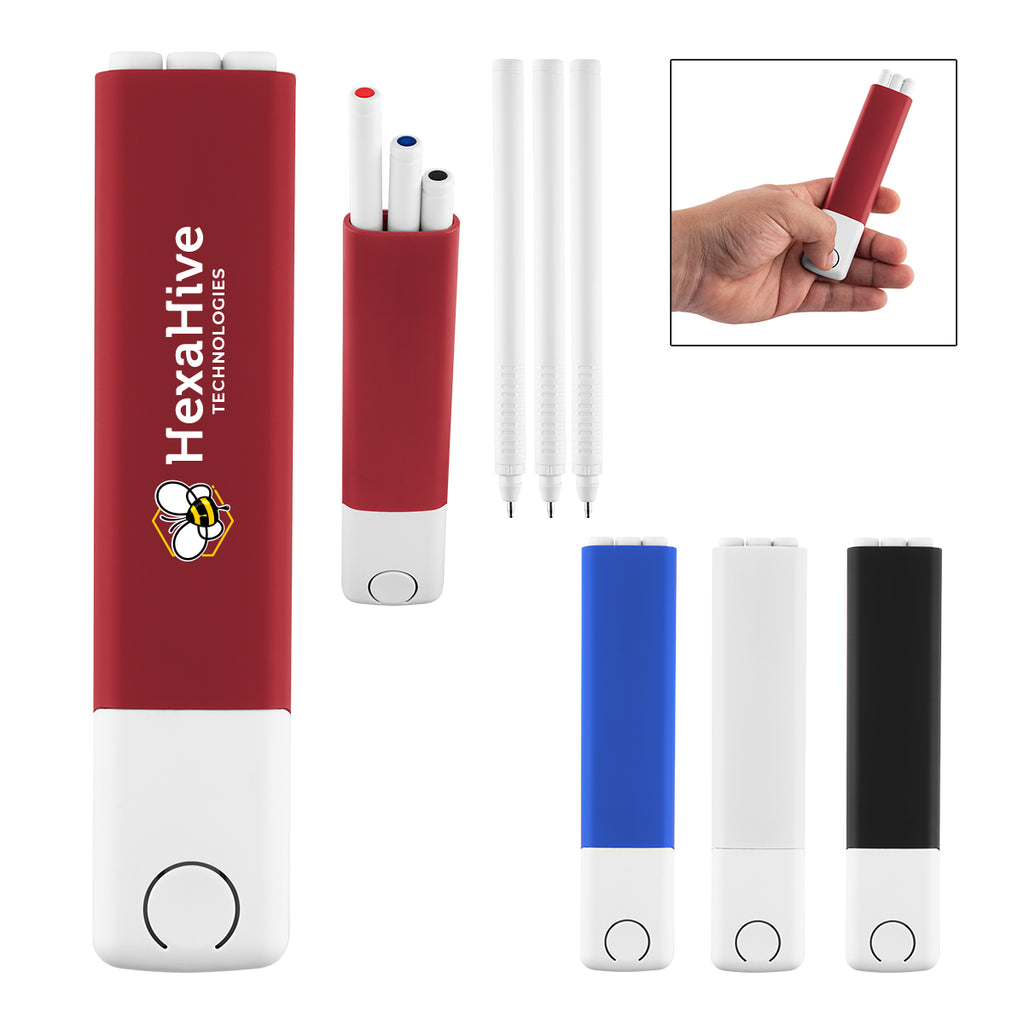 ColorPop Pen Kit in Recycled ABS - White