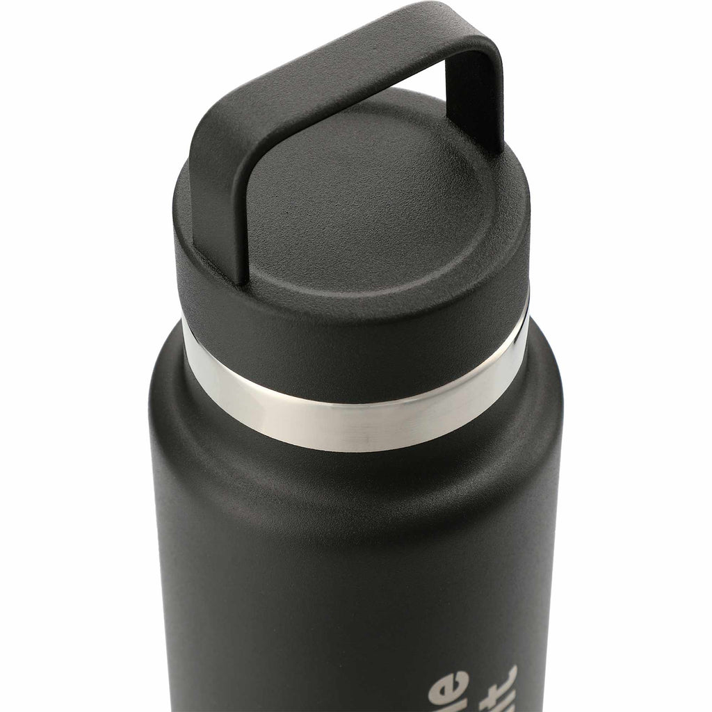 Colton Copper Insulated Bottle with Metal Handle, 20 oz Laser Engraving - Black - Photo