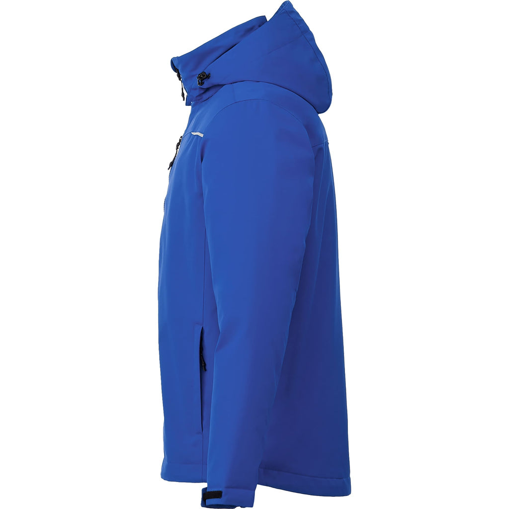 Colton Waterproof Jacket with Fleece Lining for Men Embroidery - New Royal - Left Side