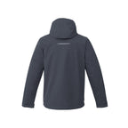 Colton Waterproof Jacket with Fleece Lining for Men Laser Engraving - Grey Storm - Back Flat
