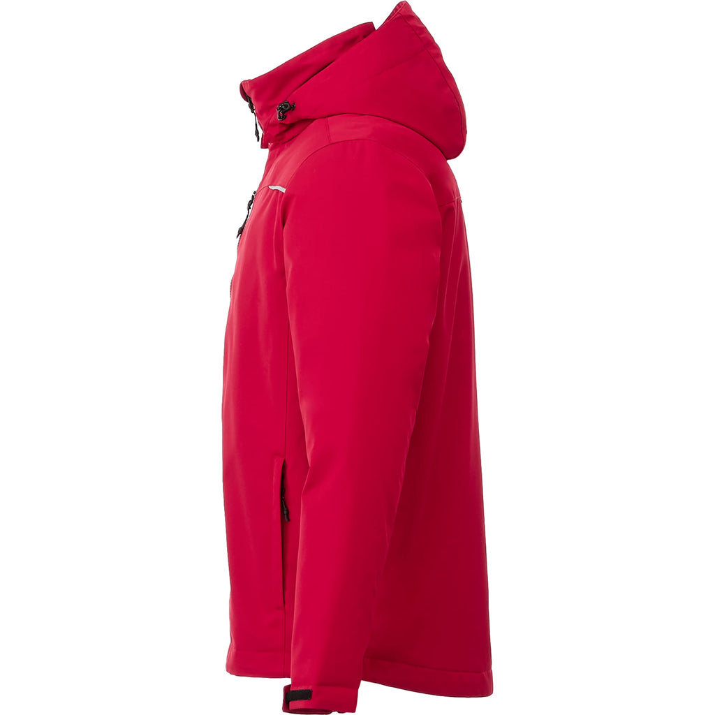 Colton Waterproof Jacket with Fleece Lining for Men Laser Engraving - Team Red - Left Side