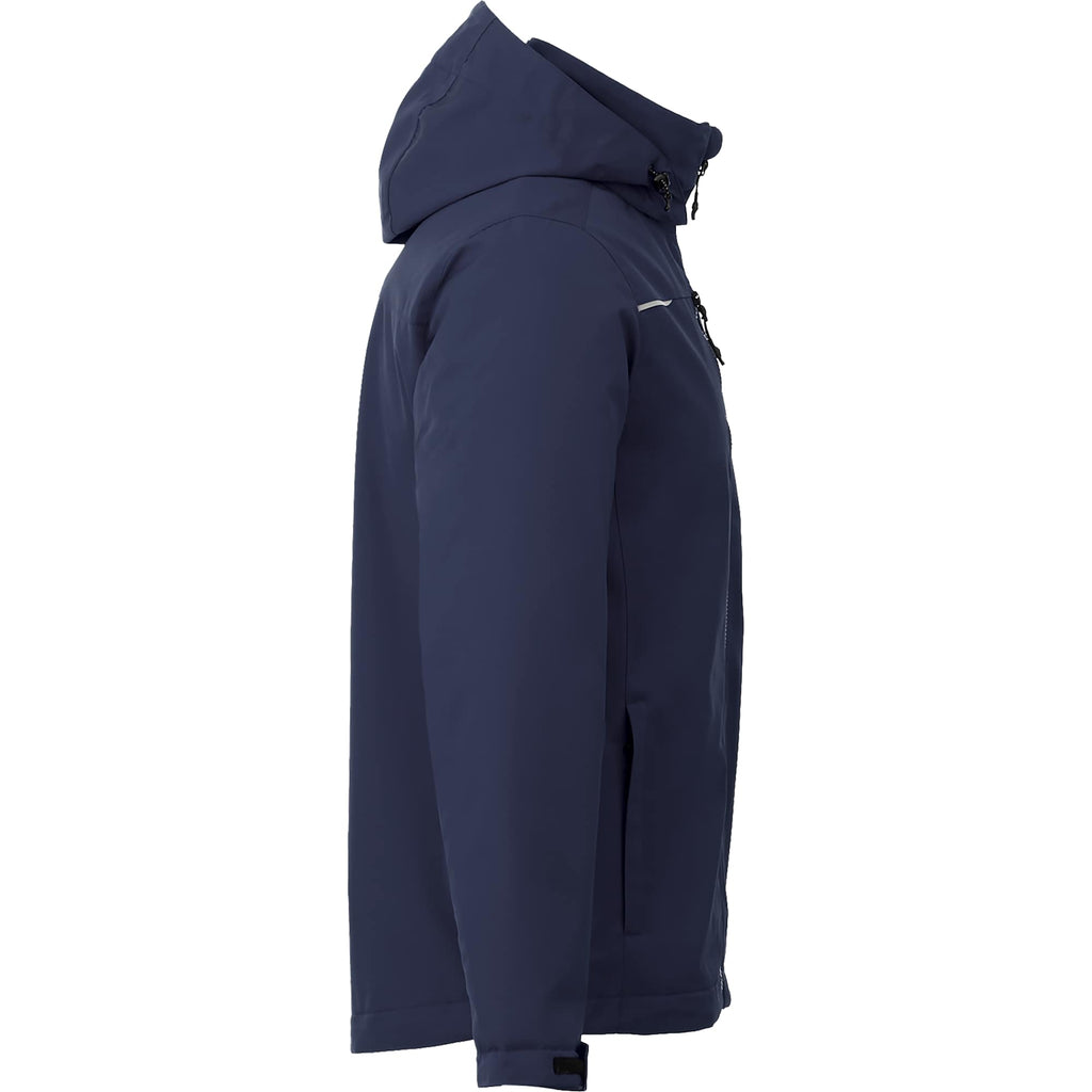 Colton Waterproof Jacket with Fleece Lining for Men Laser Engraving - Vintage Navy - Right Side