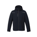 Colton Waterproof Jacket with Fleece Lining for Men Transfer - Black - Front Flat