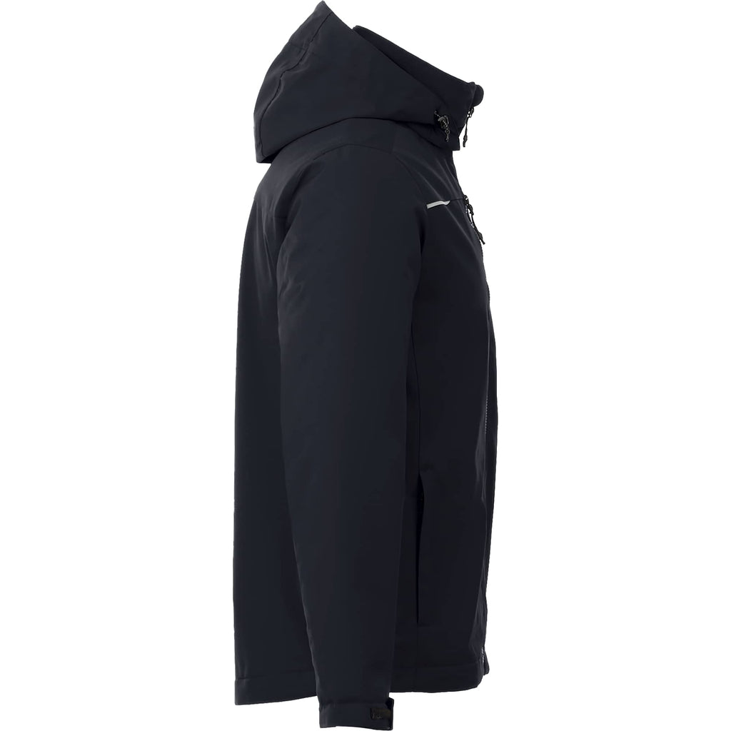 Colton Waterproof Jacket with Fleece Lining for Men Transfer - Black - Right Side