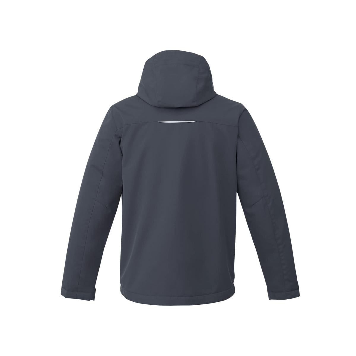 Colton Waterproof Jacket with Fleece Lining for Men Transfer - Grey Storm - Back Flat