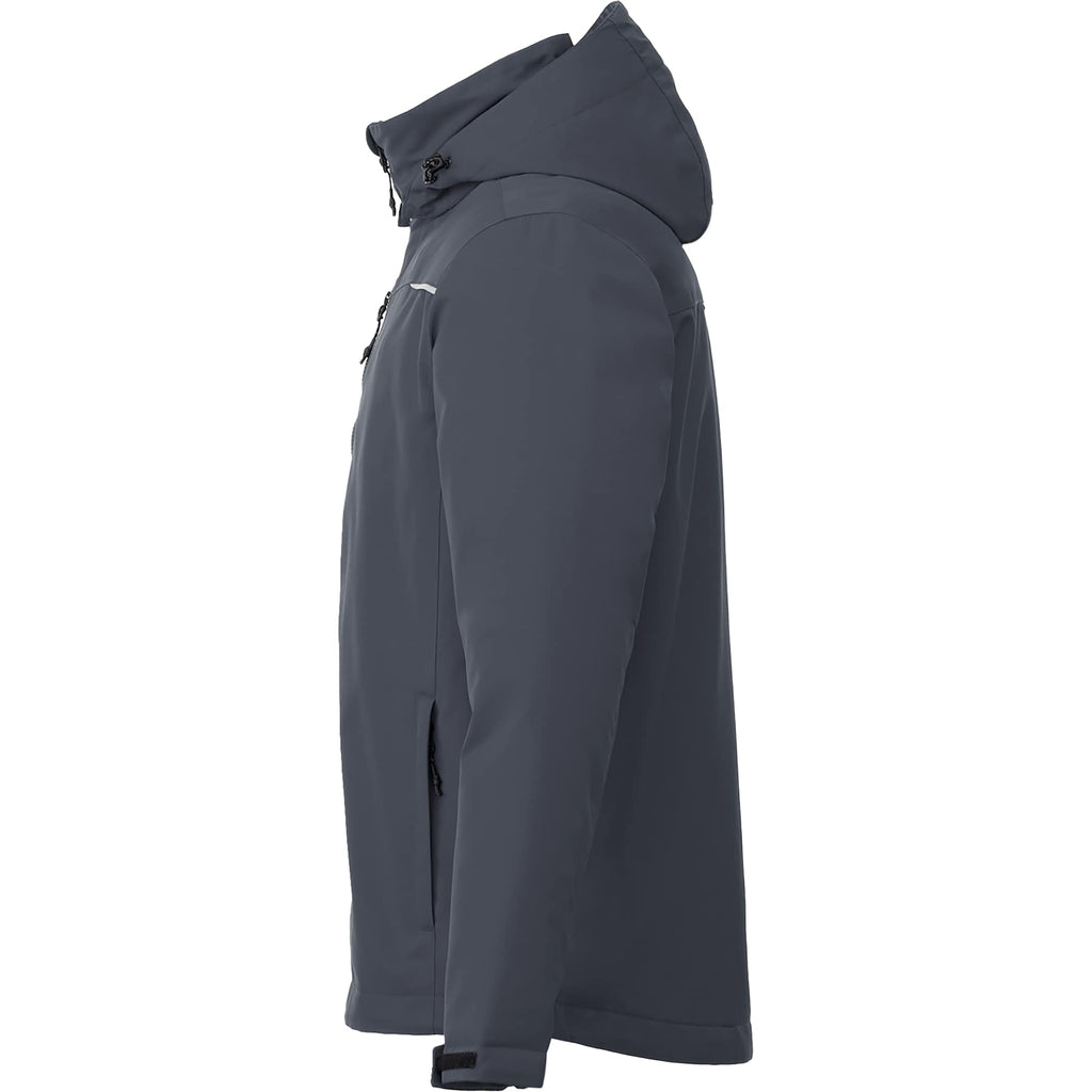 Colton Waterproof Jacket with Fleece Lining for Men Transfer - Grey Storm - Left Side