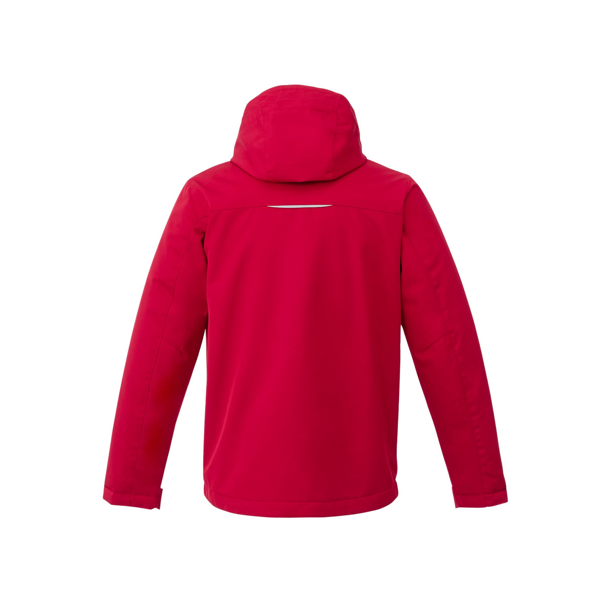 Colton Waterproof Jacket with Fleece Lining for Men Transfer - Team Red - Back Flat