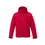 Colton Waterproof Jacket with Fleece Lining for Men Transfer - Team Red - Front Flat