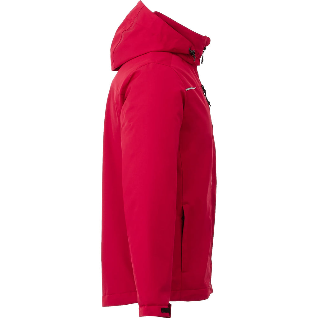 Colton Waterproof Jacket with Fleece Lining for Men Transfer - Team Red - Right Side