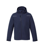 Colton Waterproof Jacket with Fleece Lining for Men Transfer - Vintage Navy - Front Flat