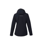 Colton Waterproof Jacket with Fleece Lining for Women Debossing - Black - Back Flat 2