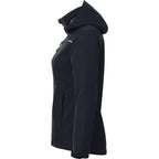 Colton Waterproof Jacket with Fleece Lining for Women Debossing - Black - Left Side