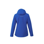 Colton Waterproof Jacket with Fleece Lining for Women Debossing - New Royal - Back Flat