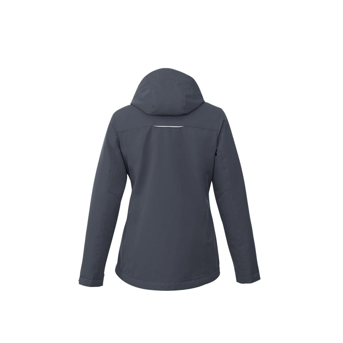 Colton Waterproof Jacket with Fleece Lining for Women Transfer - Grey Storm - Back Flat