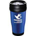 Columbia Double-Wall Plastic Tumbler, 16 oz - Blue - Front