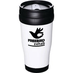 Columbia Double-Wall Plastic Tumbler, 16 oz - White - Front